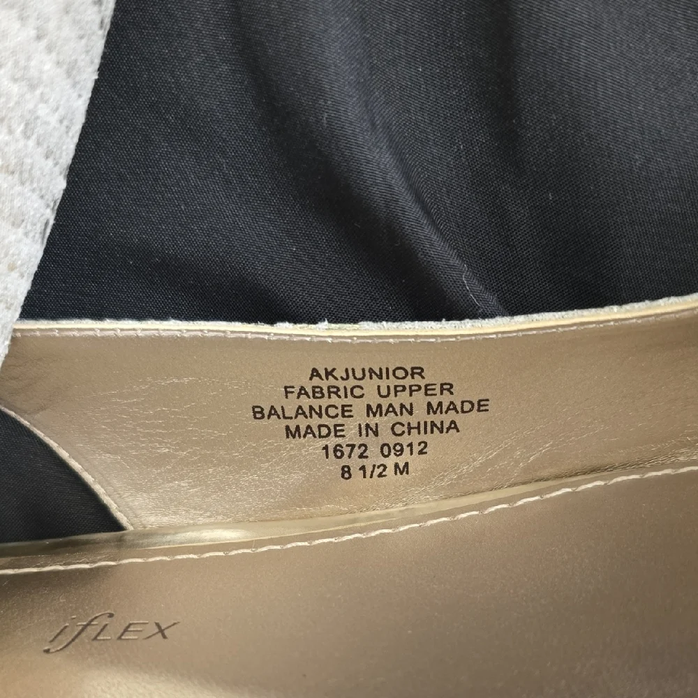 Anne Klein Gold Embellished Slingback Heels